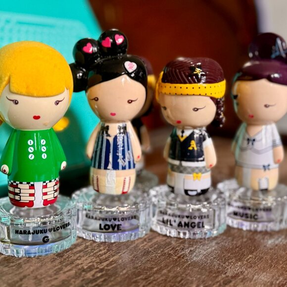 Harajuku Lovers Collectible 3 Perfume Bottles Empty in great condition - Picture 13 of 16